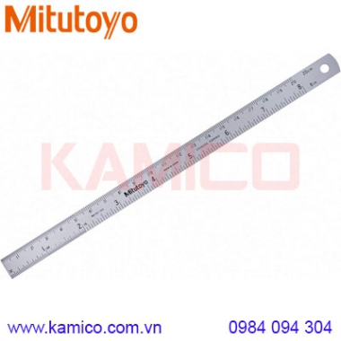 Thước lá thép không gỉ Mitutoyo 182-303 (200/8”x13mm)