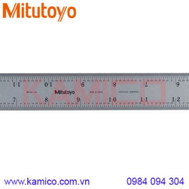 Thước lá thép không gỉ Mitutoyo 182-145 (450/18”x30mm)