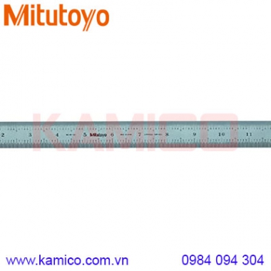 Thước lá thép không gỉ Mitutoyo 182-165 (600/24”x30mm)