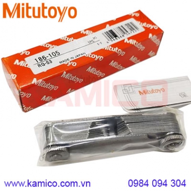 Bộ dưỡng kiểm tra bán kính Mitutoyo 186-105 (1-7mm/34 lá)