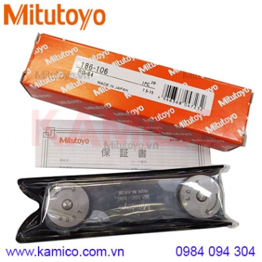 Bộ dưỡng kiểm tra bán kính Mitutoyo 186-106 (7.5-15mm/32 lá)
