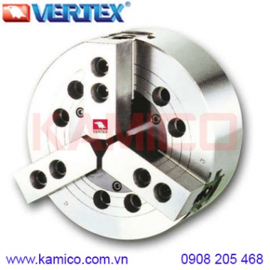 Mâm cặp thủy lực 3 chấu lỗ bít V-206A5, V-208A6, V-210A6 Vertex