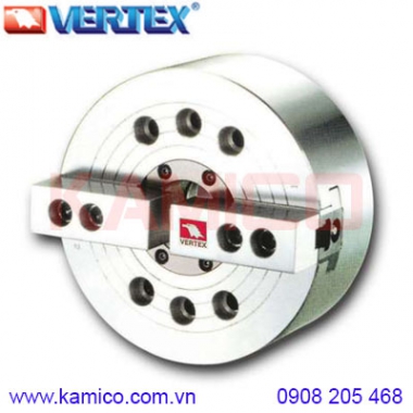 Mâm cặp thủy lực 2 chấu lỗ thông NT210, NT212, NT215 Vertex