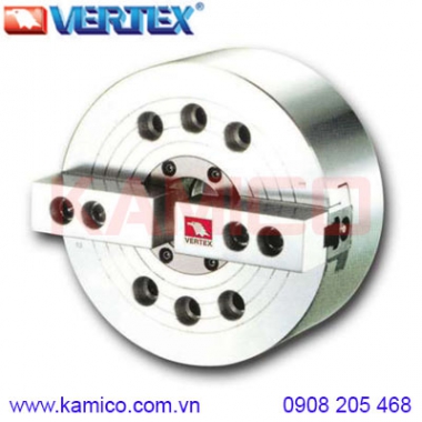 Mâm cặp thủy lực 2 chấu lỗ thông NT205, NT206, NT208 Vertex