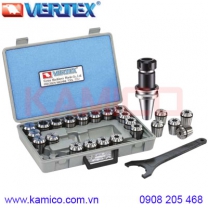 Bộ đầu kẹp mũi phay BT30, BT40, BT50 collet ER Vertex