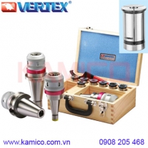 Bộ đầu kẹp mũi phay NT30, NT40, NT50 collet trụ C Vertex