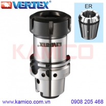 Đầu kẹp dao phay HSK-A63, HSK-A100 collet ER Vertex