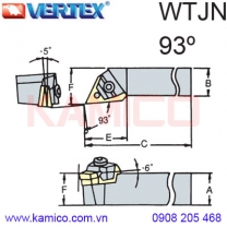 Cán dao tiện ngoài 93° WTJNR/L Vertex
