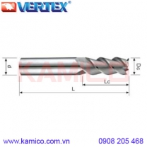 Dao phay hợp kim 3 me cho Nhôm VEA93 Vertex