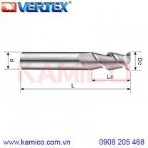 Dao phay ngón hợp kim 3 me cho Nhôm VEA92 Vertex