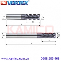 Dao phay ngón hợp kim 4 me VEC40 Vertex (<48HRC