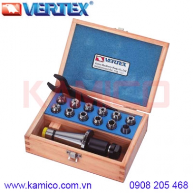 Bộ đầu kẹp mũi phay loại dài NT30, NT40 collet ER16, ER20 Vertex