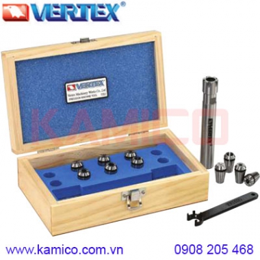 Bộ đầu kẹp mũi phay C16, C20, C25 collet ER Vertex