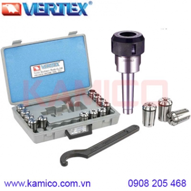 Bộ đầu kẹp mũi phay MT2, MT3, MT4, MT5 collet OZ25 Vertex
