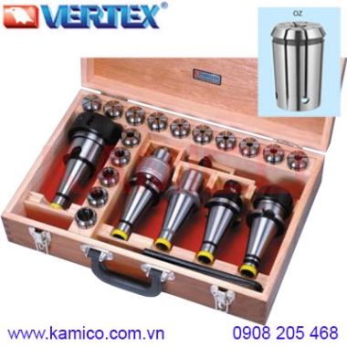 Bộ đầu kẹp thay nhanh NT40, NT50 collet OZ25 Vertex