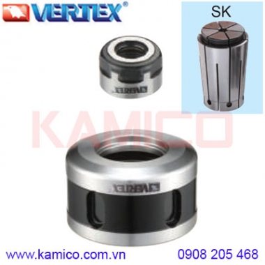 Đai ốc siết collet SK6, SK10, SK16, SK20, SK25 Vertex