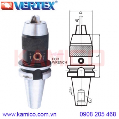 Đầu kẹp mũi khoan chuôi BT40, SK50, NT40-VRL Vertex