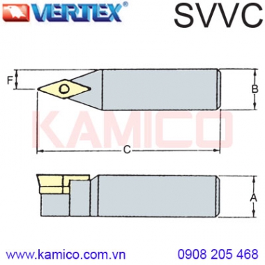 Cán dao tiện ngoài SVVCN Vertex