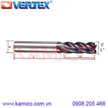 Dao phay ngón hợp kim cho Inox VEK45 Vertex