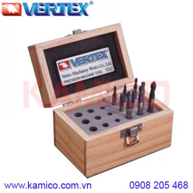 Bộ dao phay ngón hợp kim 2 me VB222-A Vertex
