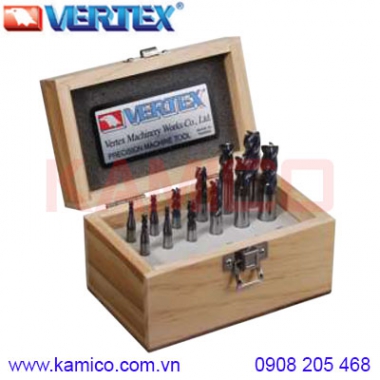 Bộ dao phay ngón hợp kim 4 me VE124-A, VE124-B Vertex