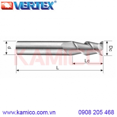 Dao phay ngón hợp kim 3 me cho Nhôm VEA92 Vertex