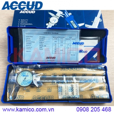 Thước cặp đồng hồ 0-150mm/0.02mm 101-006-21 Accud